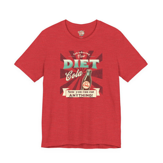 Retro Diet Cola Parody T-Shirt – Funny 50s 60s Vintage Ad Meme for Millennial Moms & Exhausted Adults
