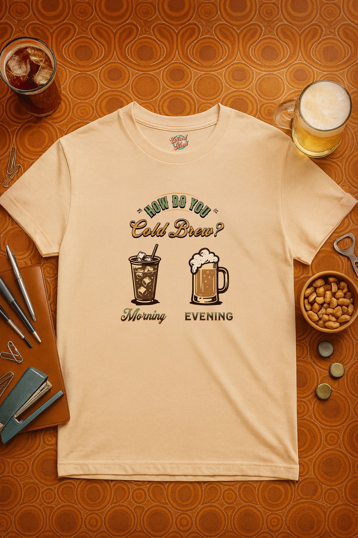 How Do You Cold Brew T-Shirt – Retro Coffee & Beer Graphic Tee