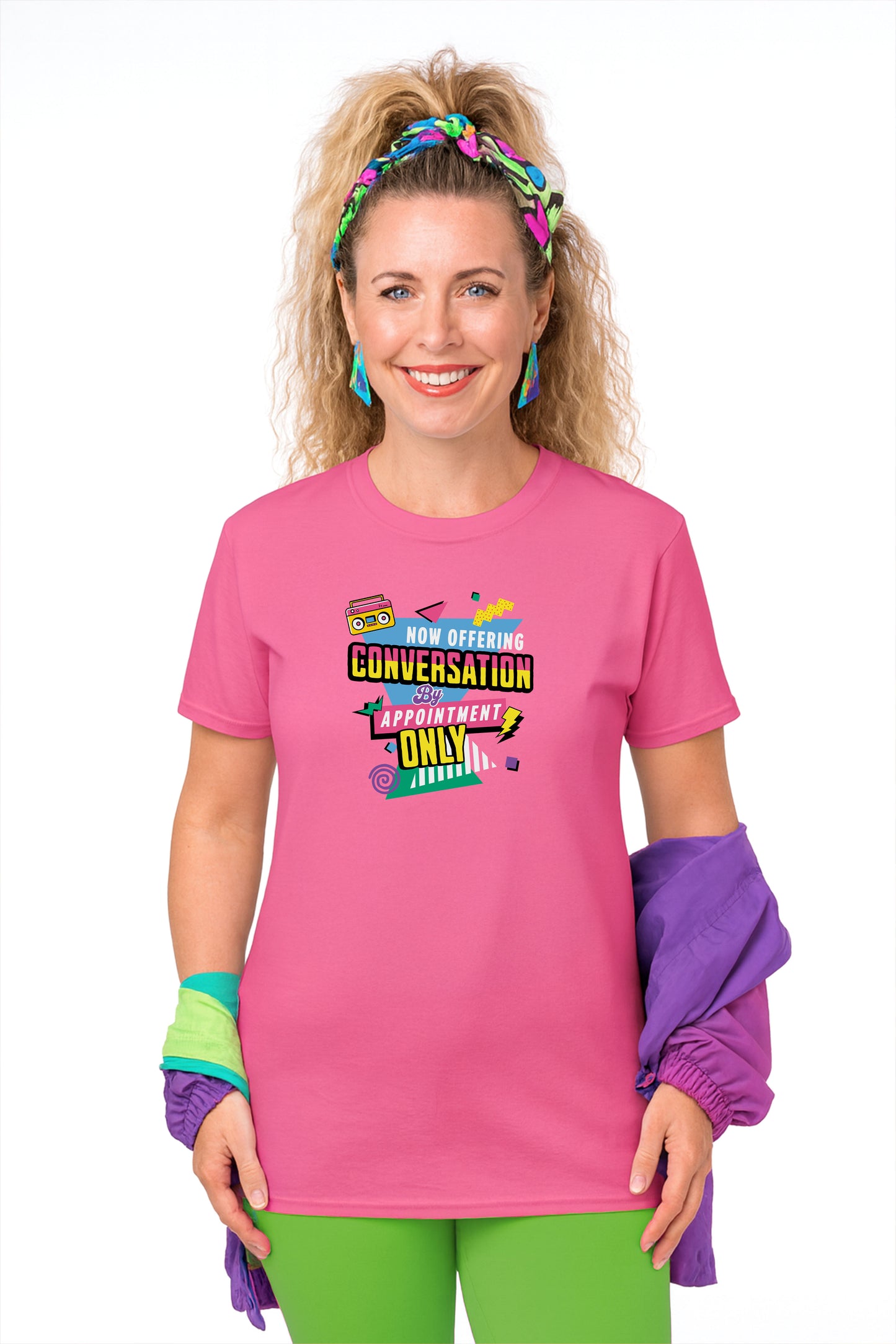 Now Offering Conversation by Appointment Only – Retro Introvert T-Shirt – Funny Adulting Meme Shirt – 80s 90s Throwback Graphic Tee