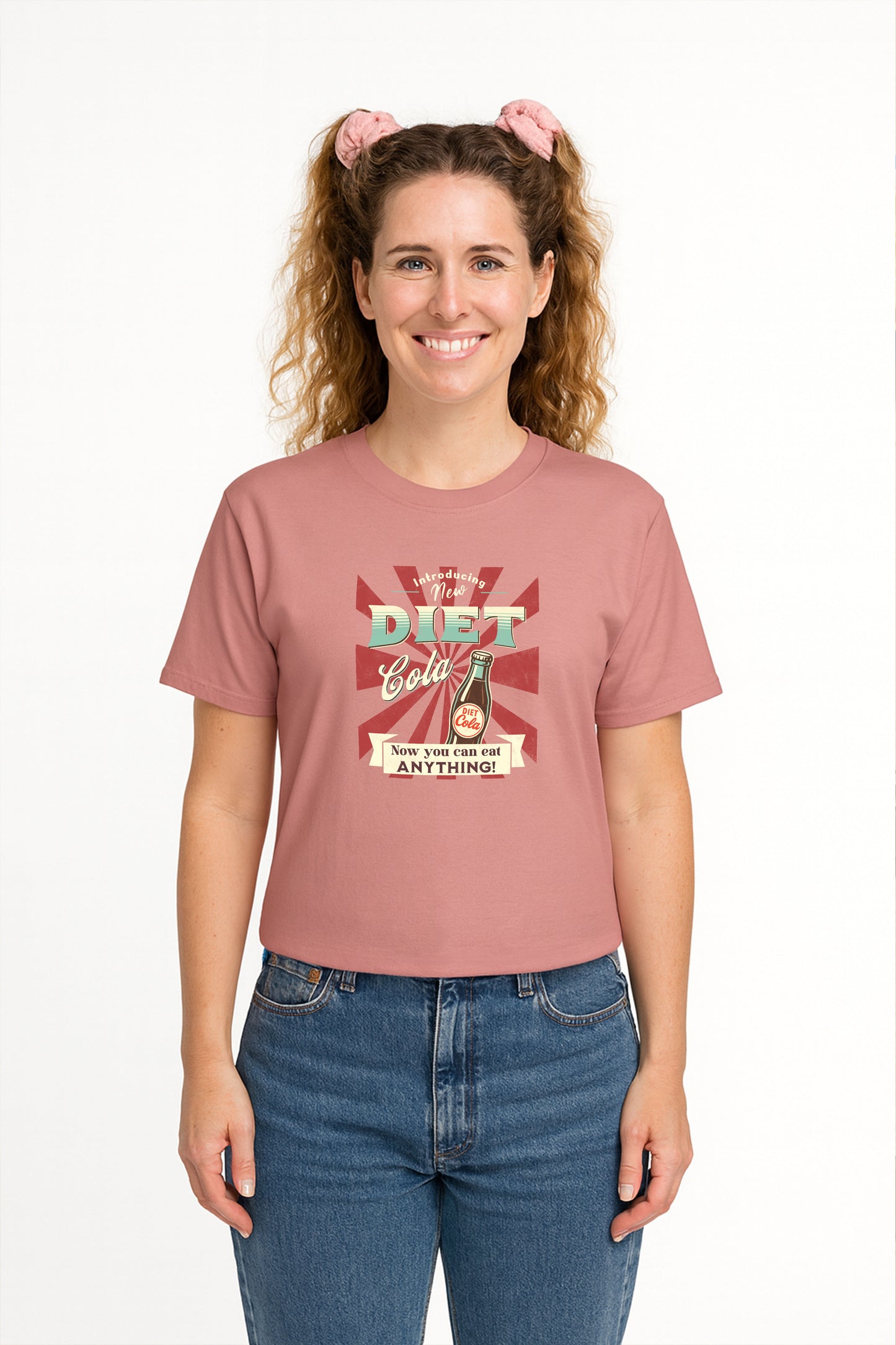 Retro Diet Cola Parody T-Shirt – Funny 50s 60s Vintage Ad Meme for Millennial Moms & Exhausted Adults