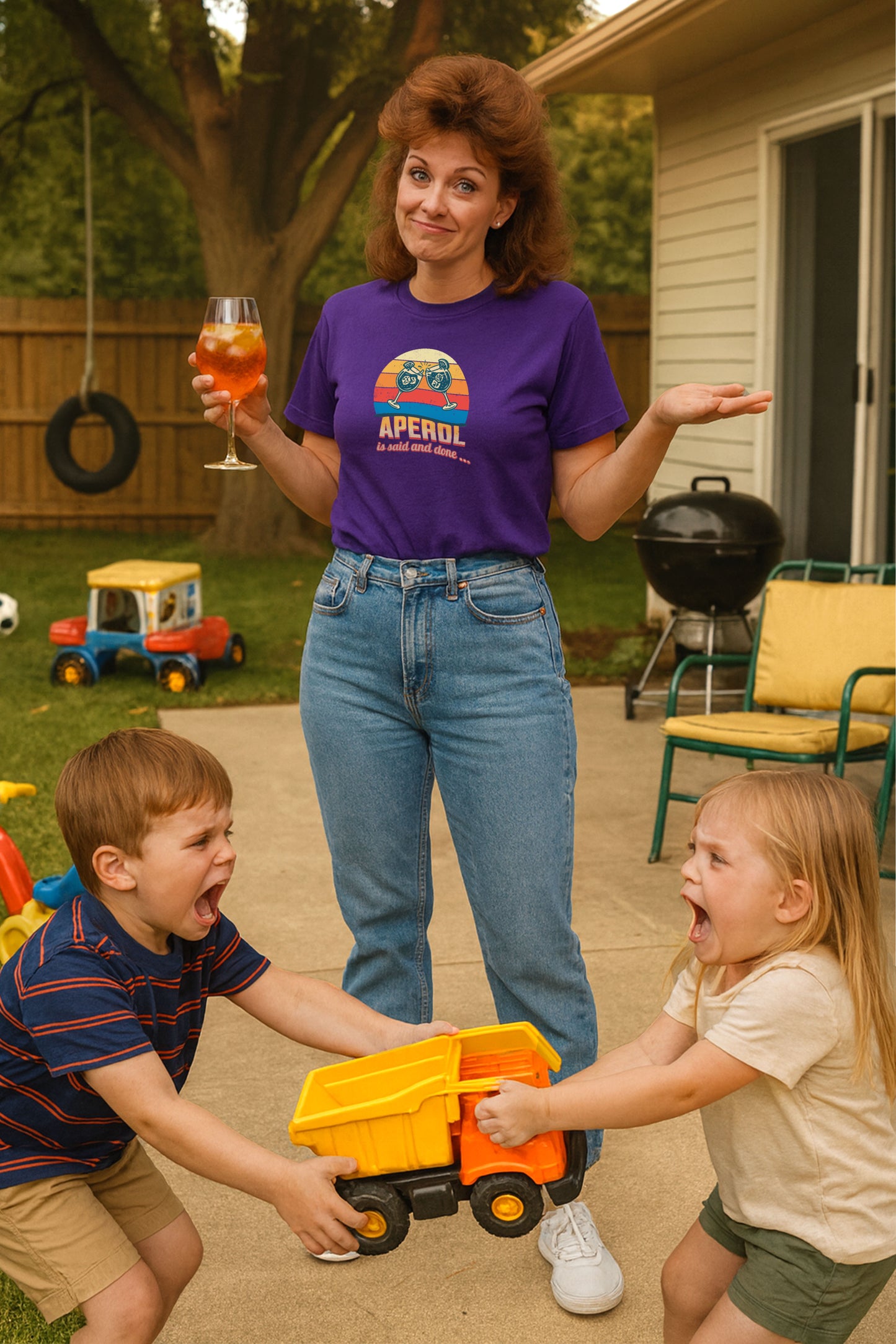 Aperol Spritz Retro T-Shirt – Funny Vintage Cocktail Meme Tee