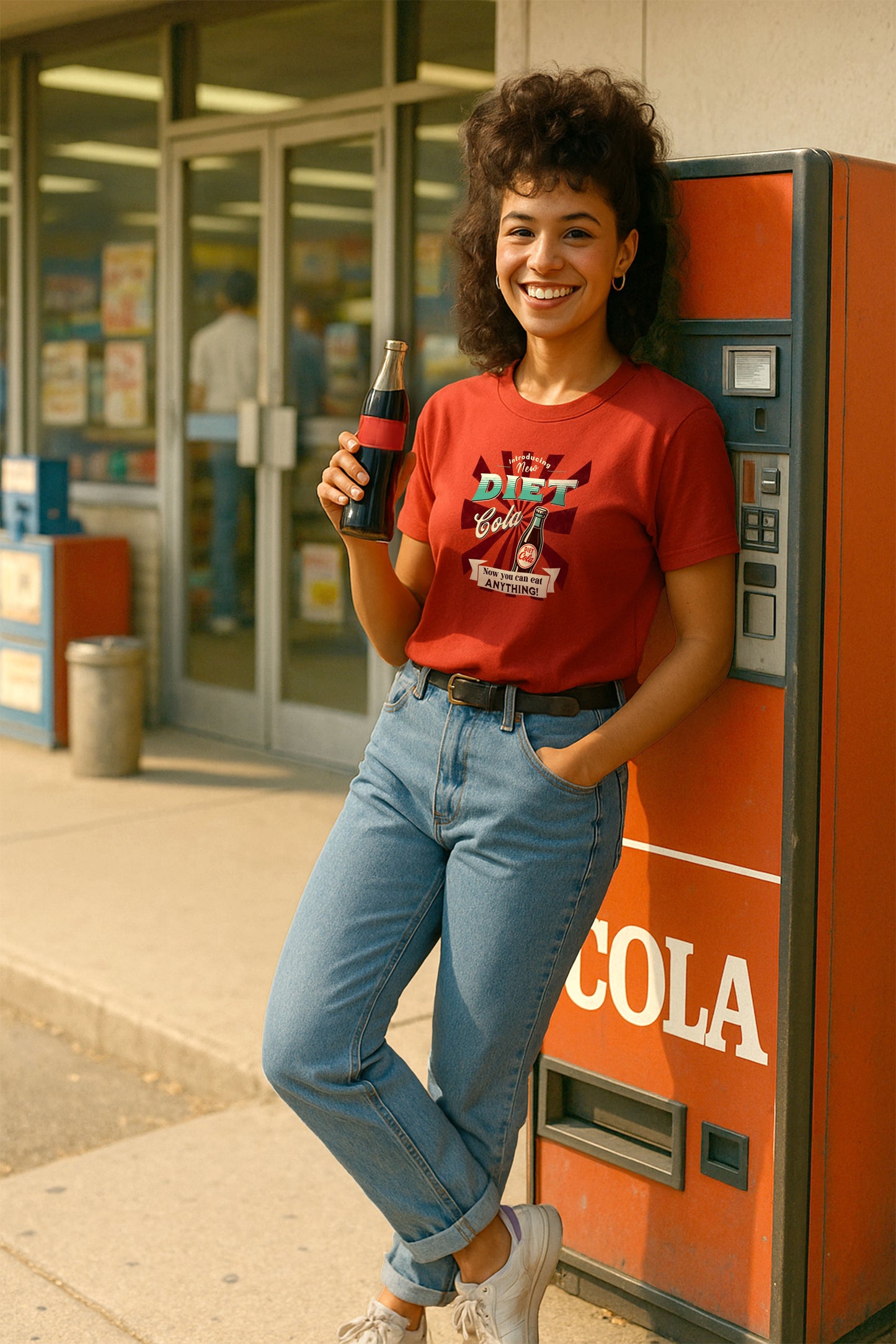 Retro Diet Cola Parody T-Shirt – Funny 50s 60s Vintage Ad Meme for Millennial Moms & Exhausted Adults