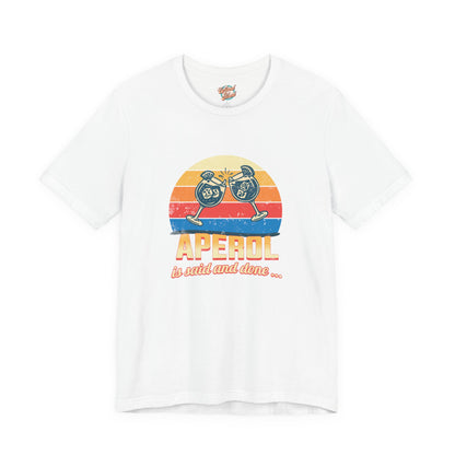Aperol Spritz Retro T-Shirt – Funny Vintage Cocktail Meme Tee